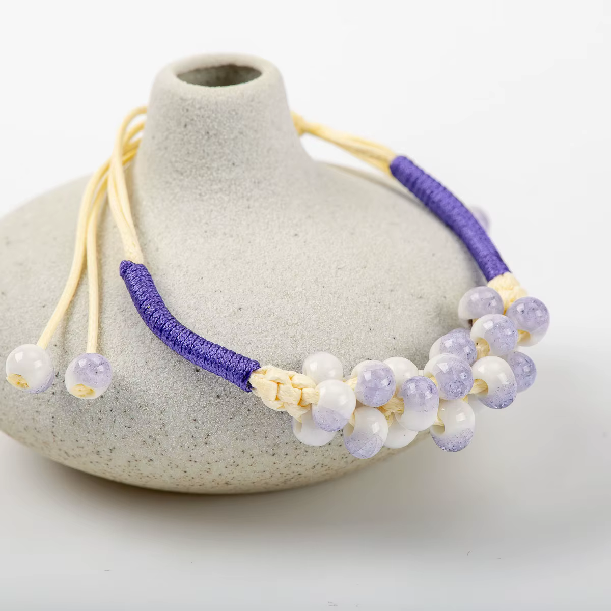 Bracelets faits à la main avec perles en céramique pour femmes