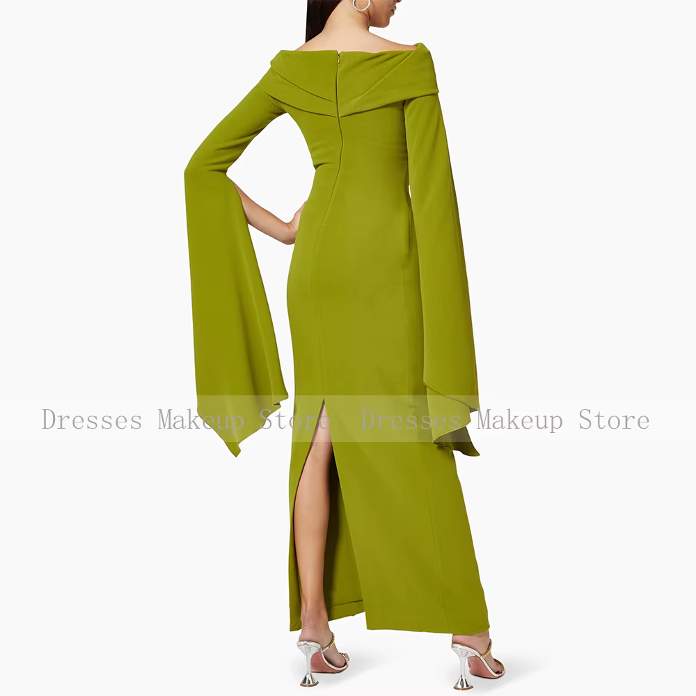 Robe de soirée noire personnalisée pour invitées de mariage
