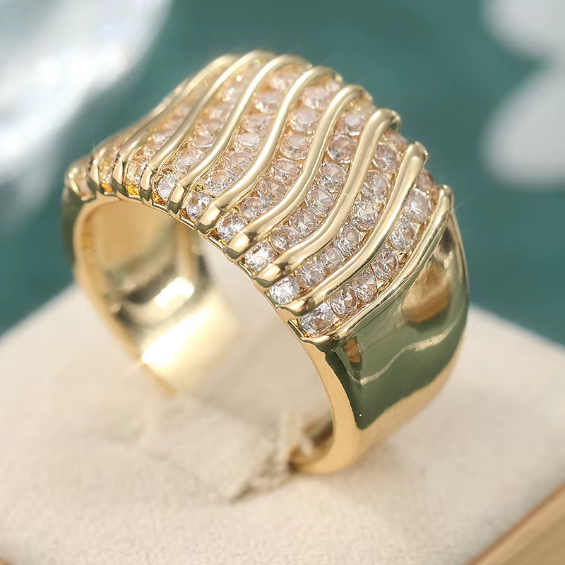Bague de mariage couleur dorée