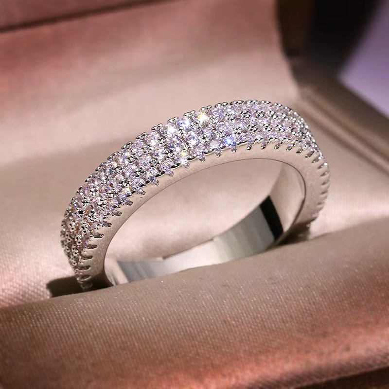 Bague de luxe pour femme en argent sterling 925