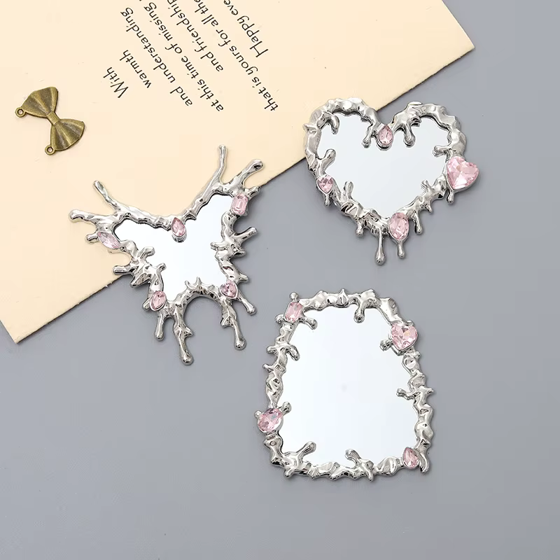 Miroir de maquillage réflecteur métallique