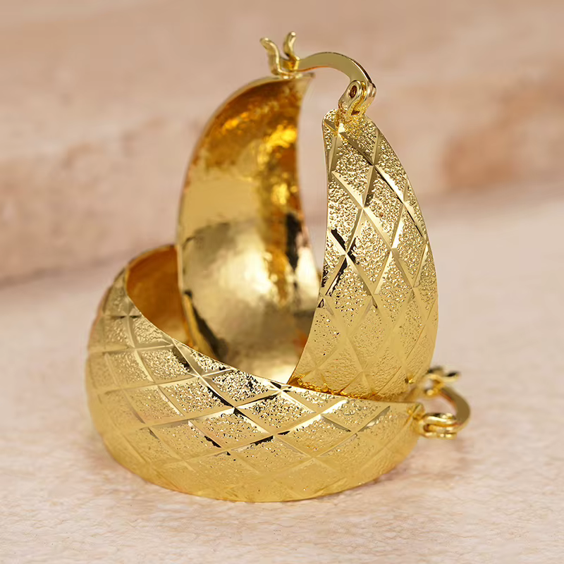 Huitan – boucles d'oreilles créoles charmantes pour femmes