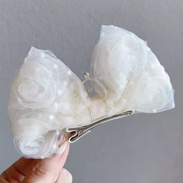 Pince à cheveux couronne style coréen pour fille