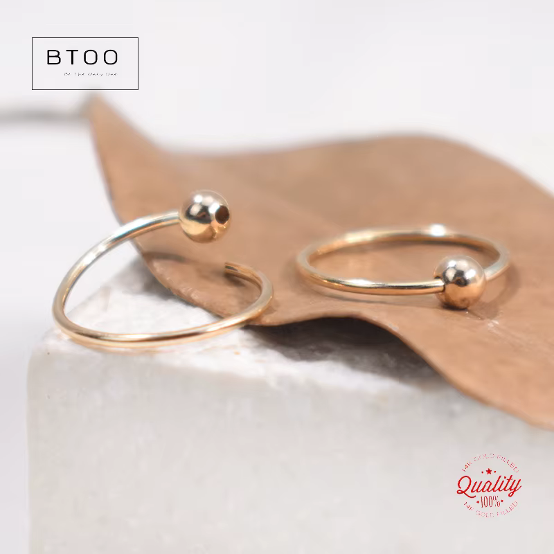 Boucles d'oreilles créoles en or rempli 14K de 12 mm
