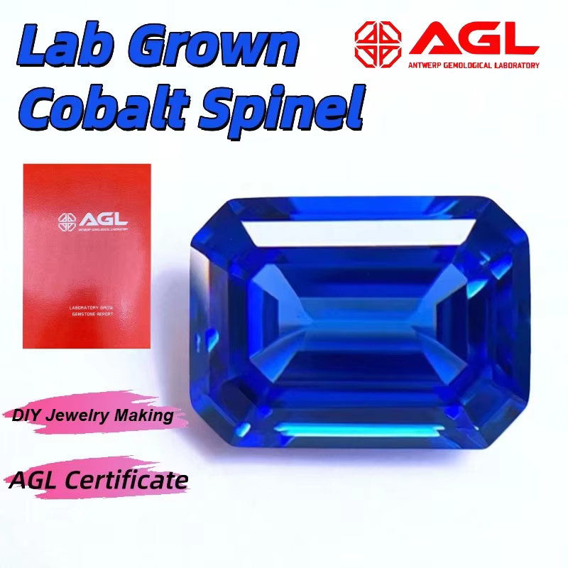 Émeraudes de spinelle de cobalt cultivées en laboratoire de qualité supérieure