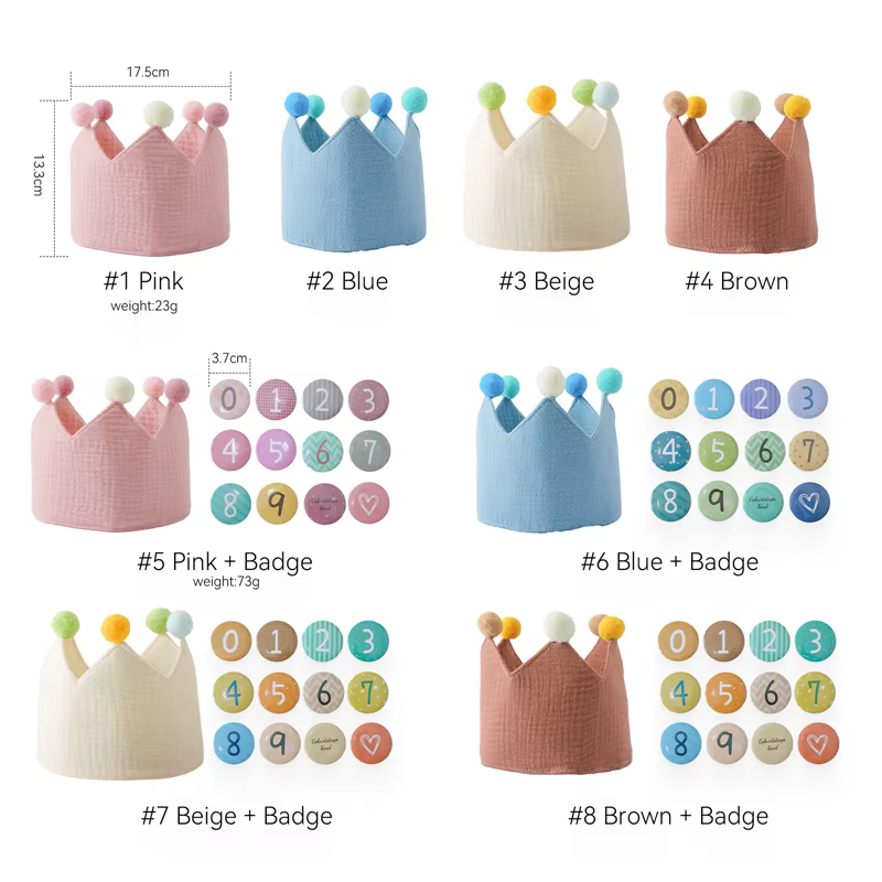 Ensemble de chapeaux de fête d'anniversaire pour bébé