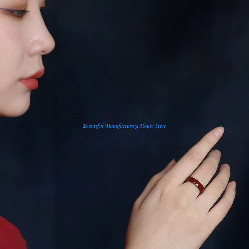 E56A Feng Shui Ring For Wealth and Bonne chance montelets bijoux cadeau
