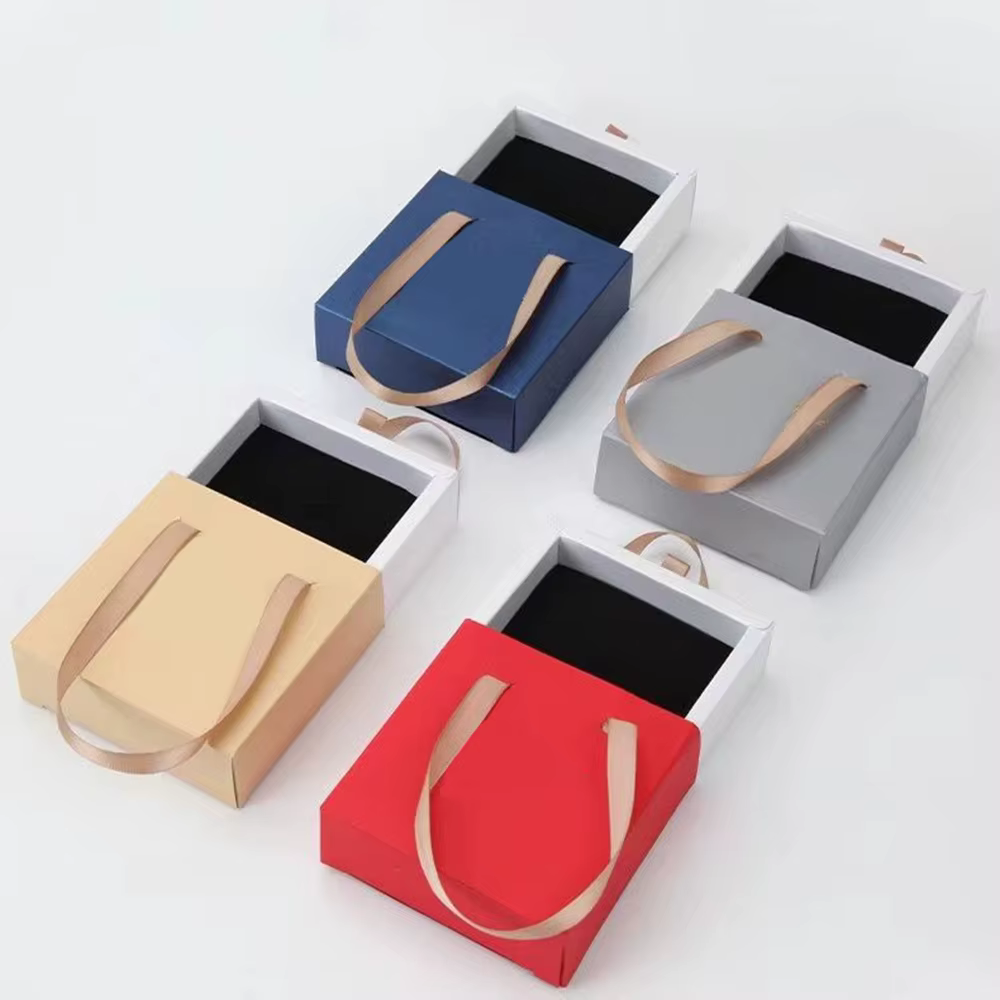 Boîte à bijoux avec poignée, sac pour Bracelet de mariage, bague, boucles d'oreilles, collier, emballage de cadeaux, organisateur, étui Portable de voyage