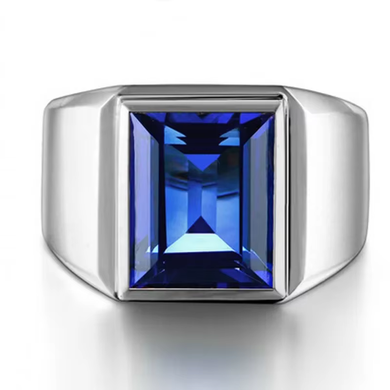 Bague homme faite à la main en argent Sterling 925