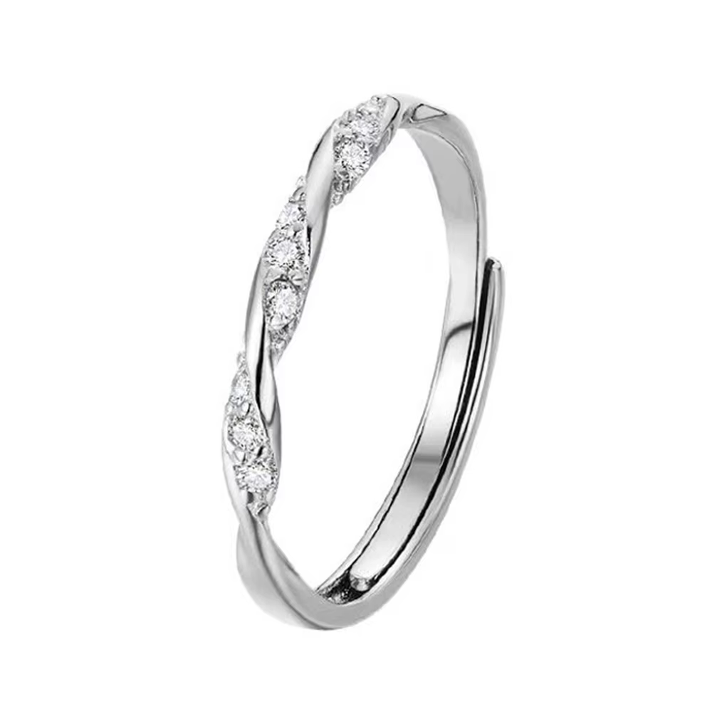 Bague Mobius en argent Sterling 925