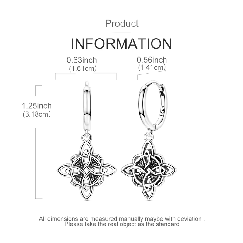 Boucles d'oreilles créoles en argent Sterling 925