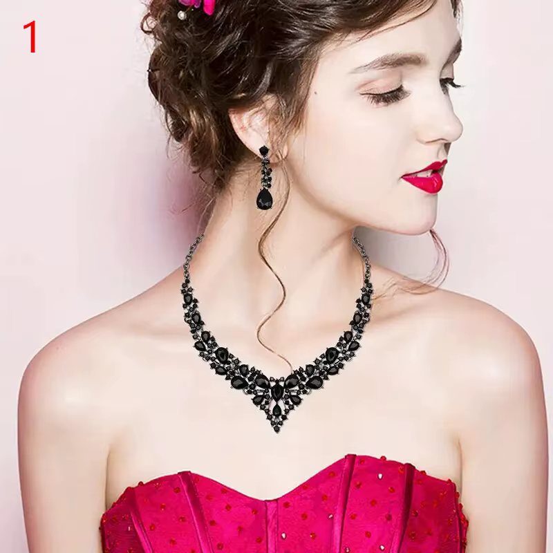 Parure de bijoux pour robe de mariée