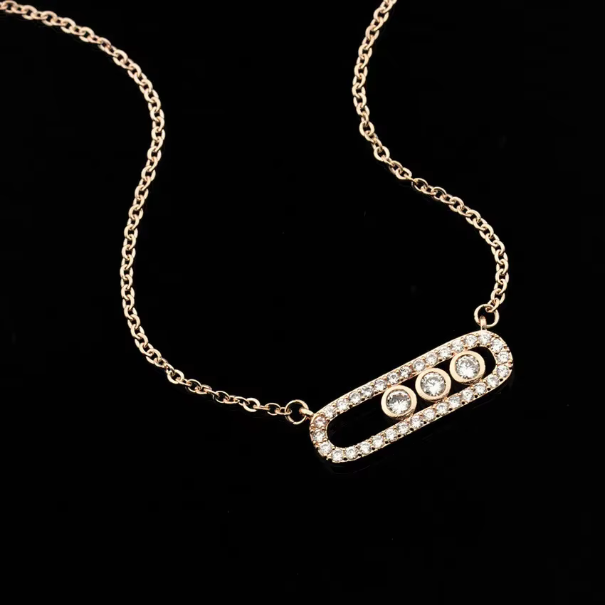 Collier en zircon bicolore charismatique