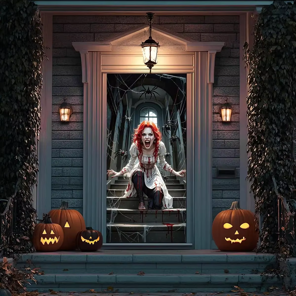 Drapeau de porte 2D, couverture de porte d'Halloween