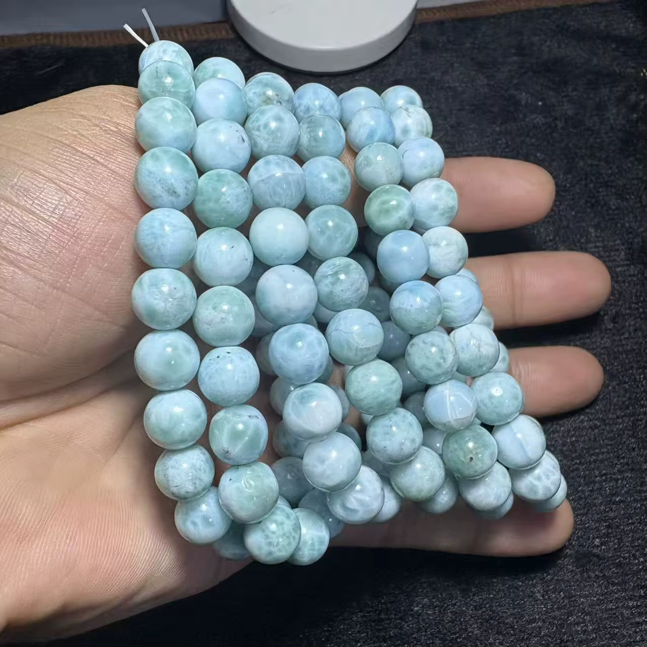 Pierre précieuse naturelle Haohan AAA Larimar dominicain
