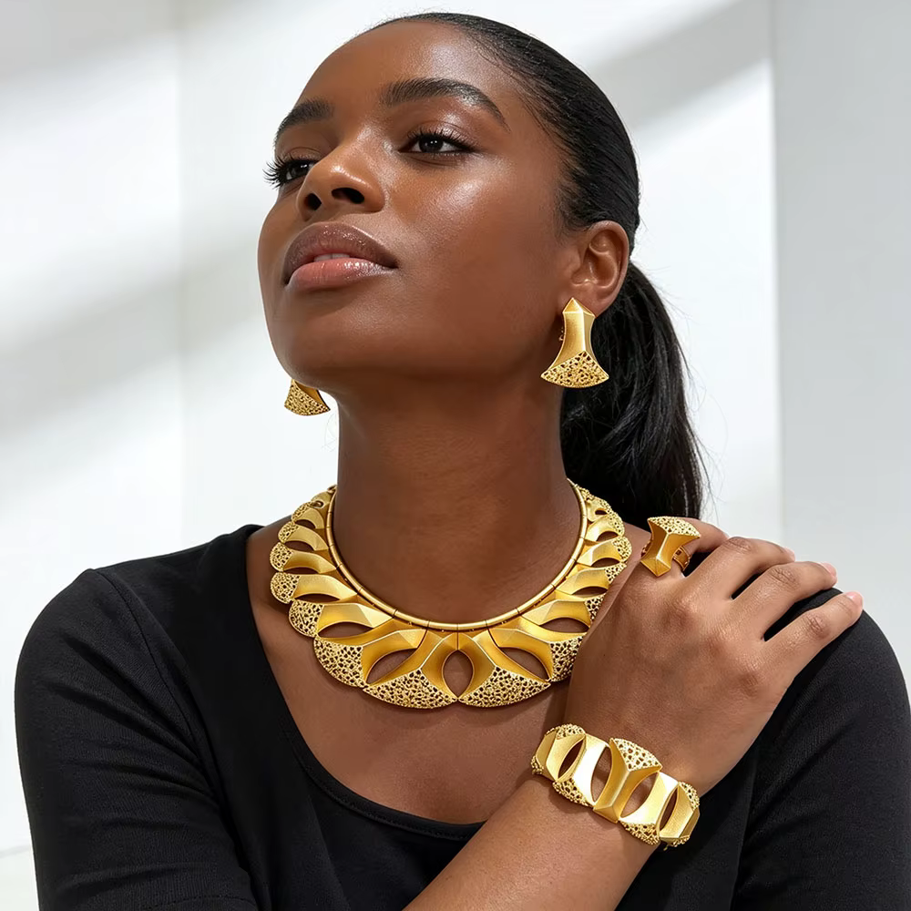 GODKI – magnifiques bijoux pour femmes, accessoires de luxe pour fête de mariage, collier de haute qualité, boucles d'oreilles, bague brillante
