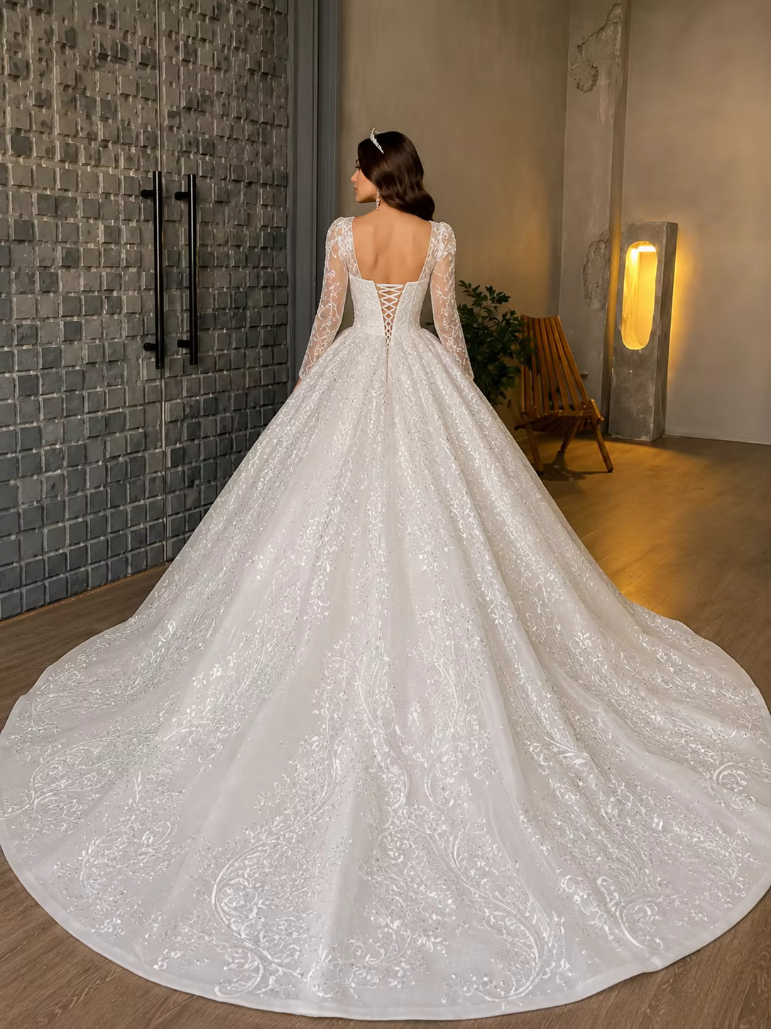 Robe de mariée de luxe en dentelle