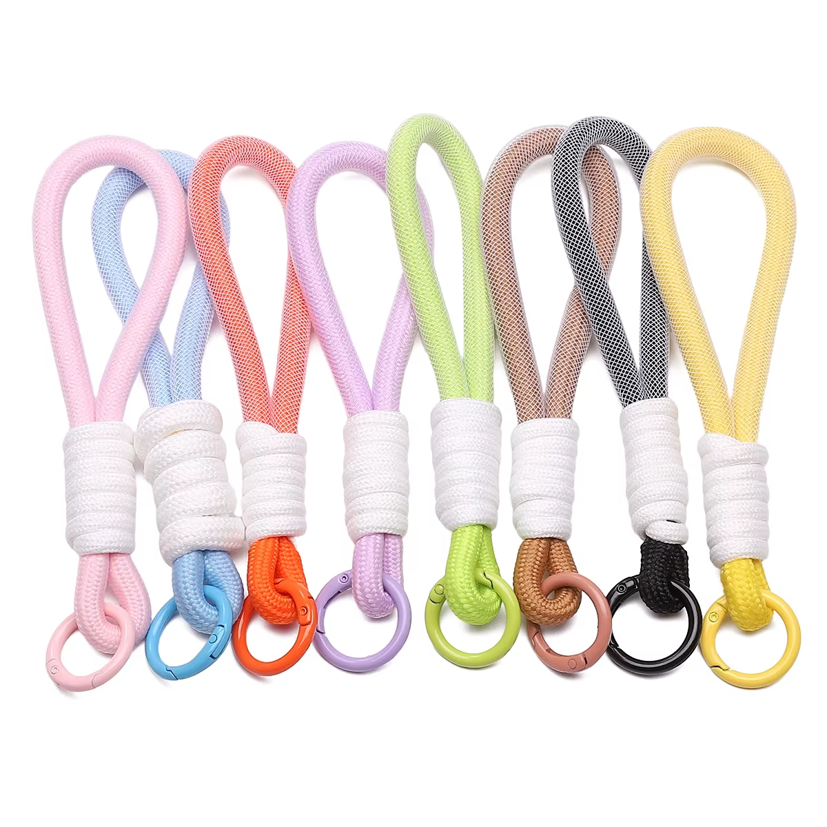 Porte-clés créatif tissé à la main pour téléphone portable