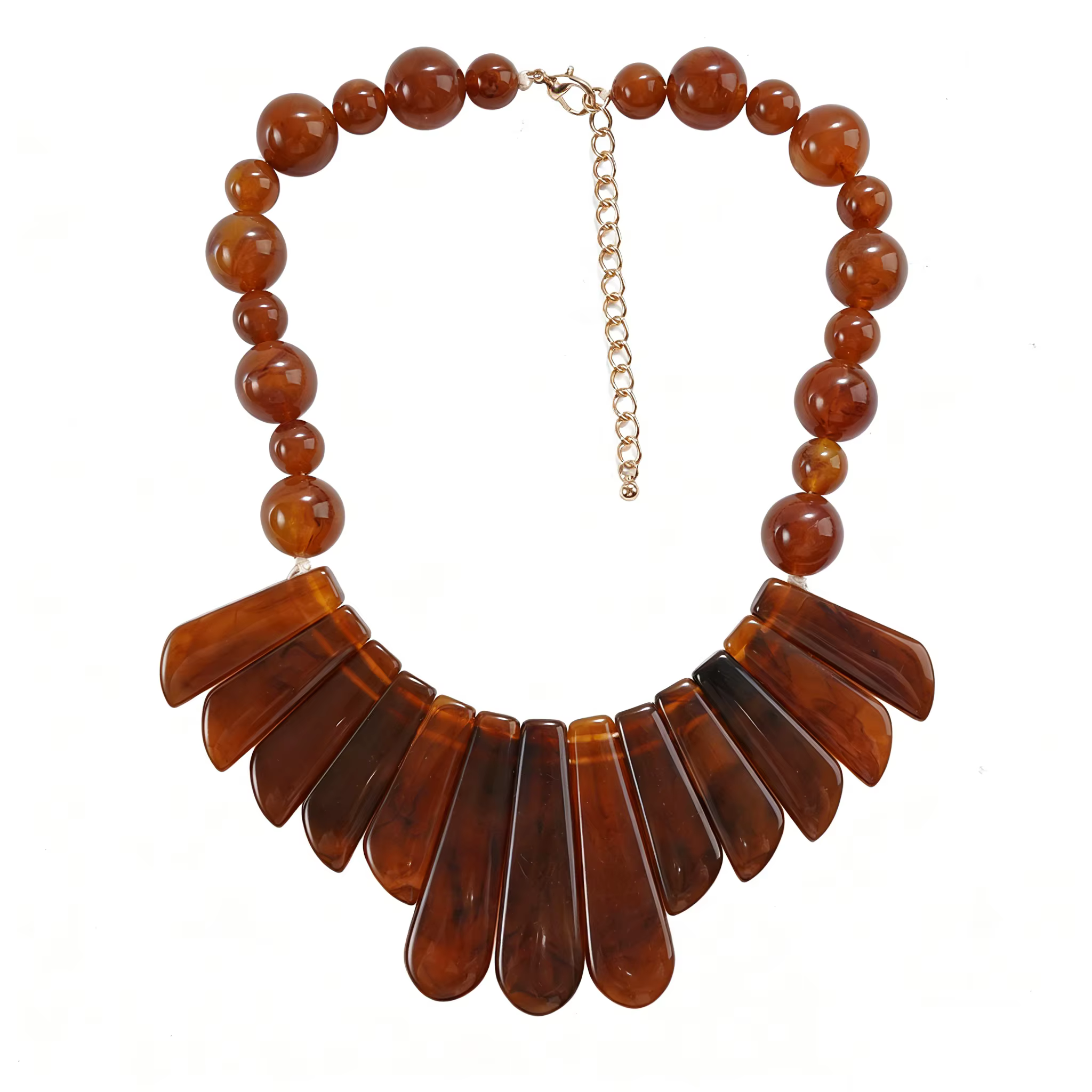 Collier de déclaration en Agate naturelle pour femmes