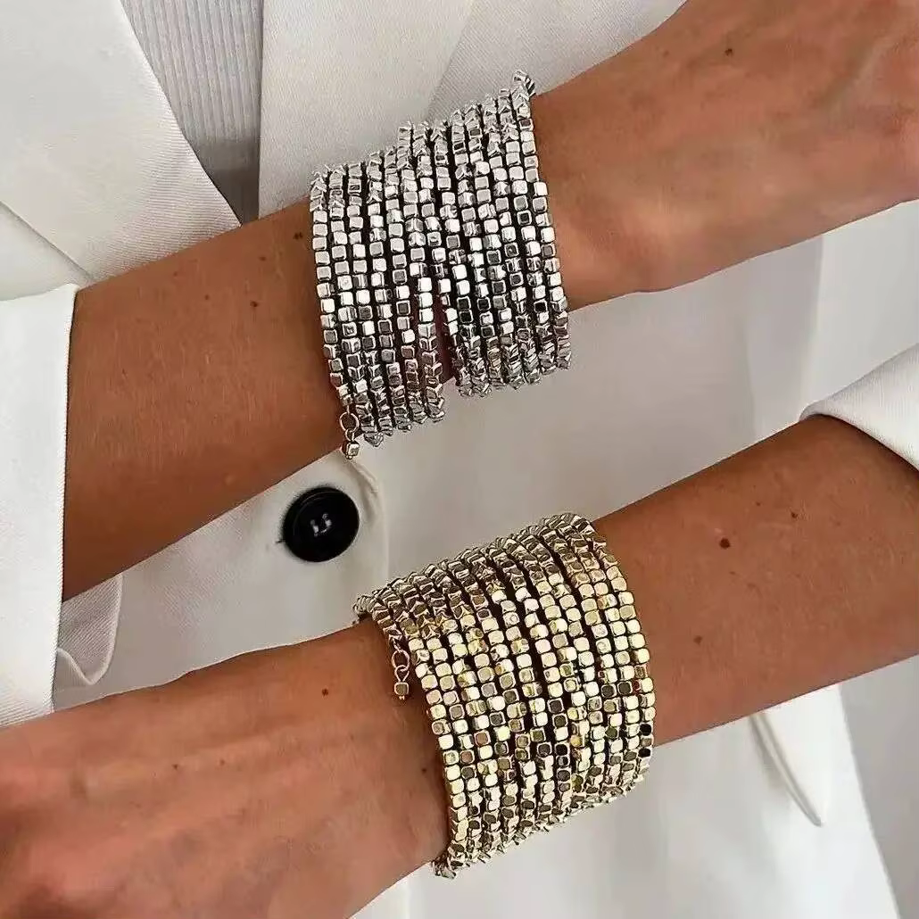 Bracelet large multicouche Vintage pour femmes