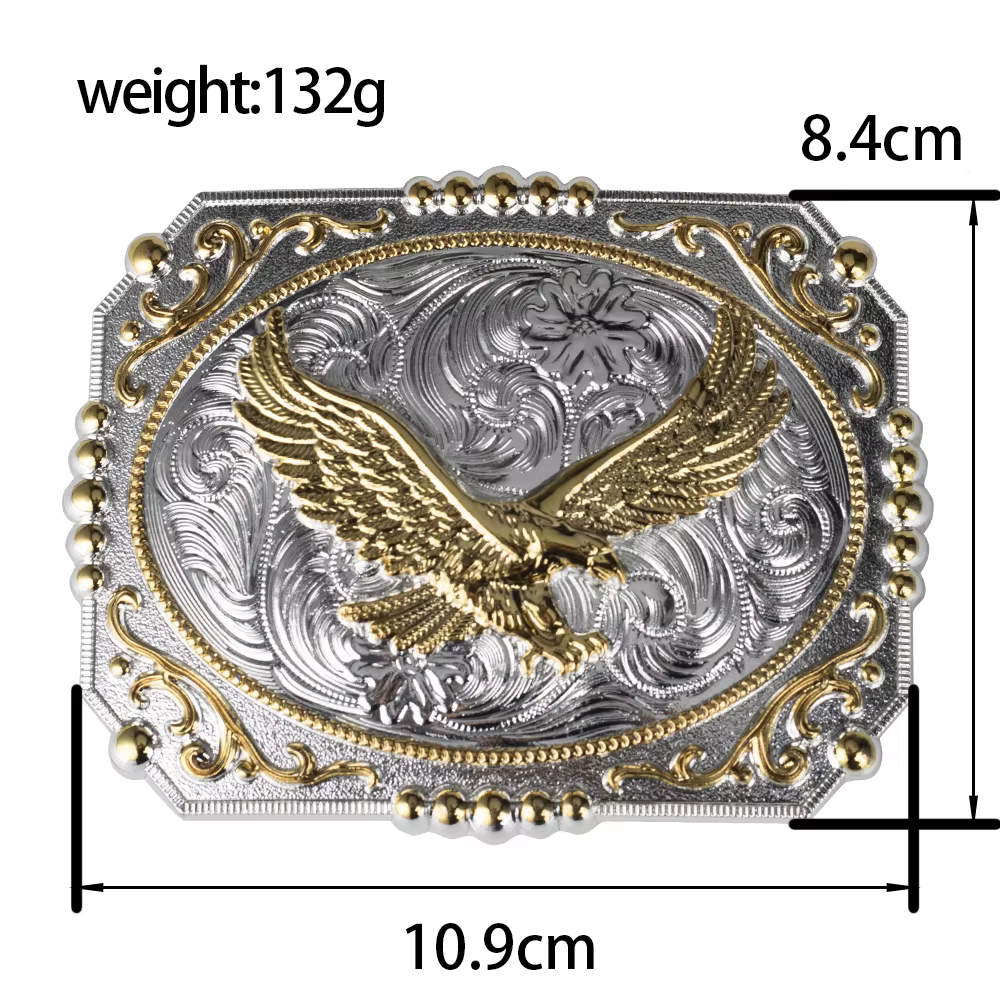 Cowboy à grande boucle de ceinture Golden Eagle