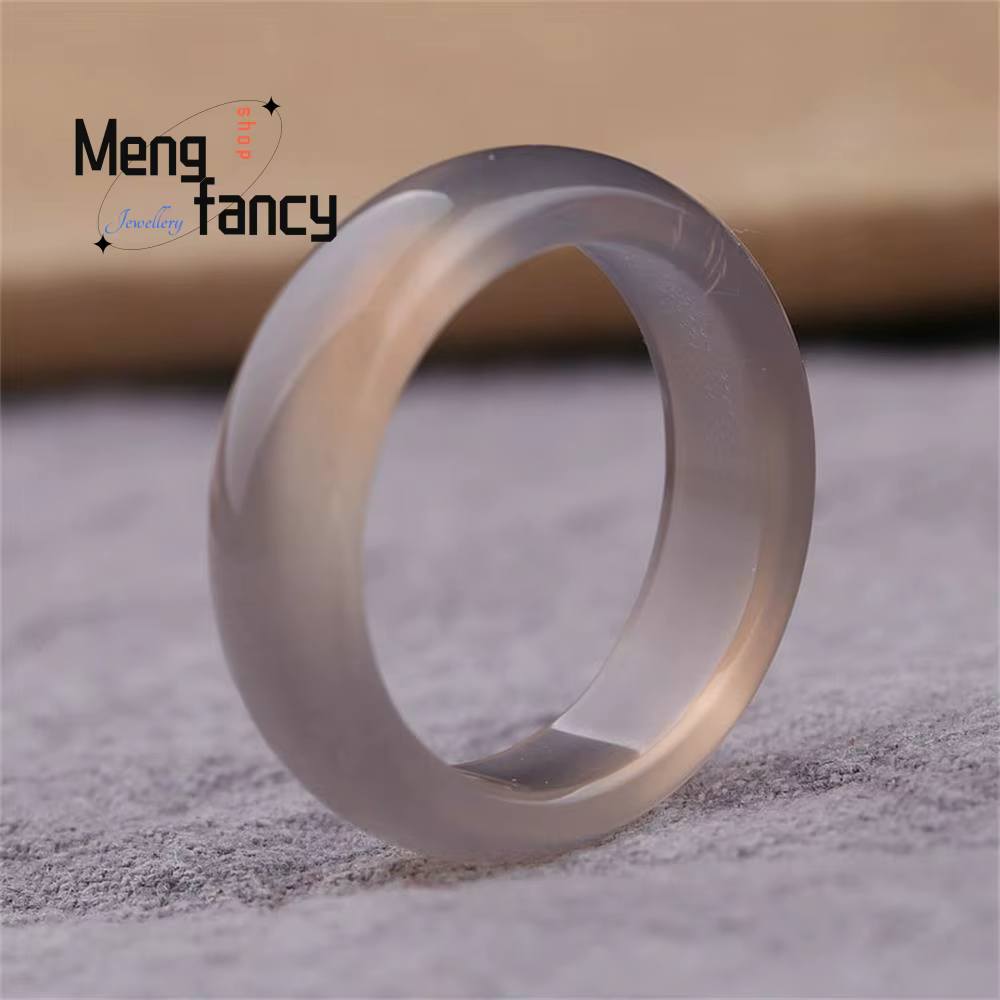 Bague en Agate Chalcédoine Naturelle Brésilienne