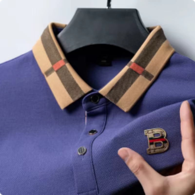 Polo à manches courtes de marque de luxe pour hommes