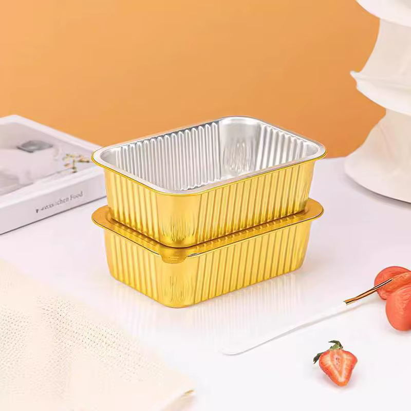 Boîte à déjeuner en papier d'aluminium