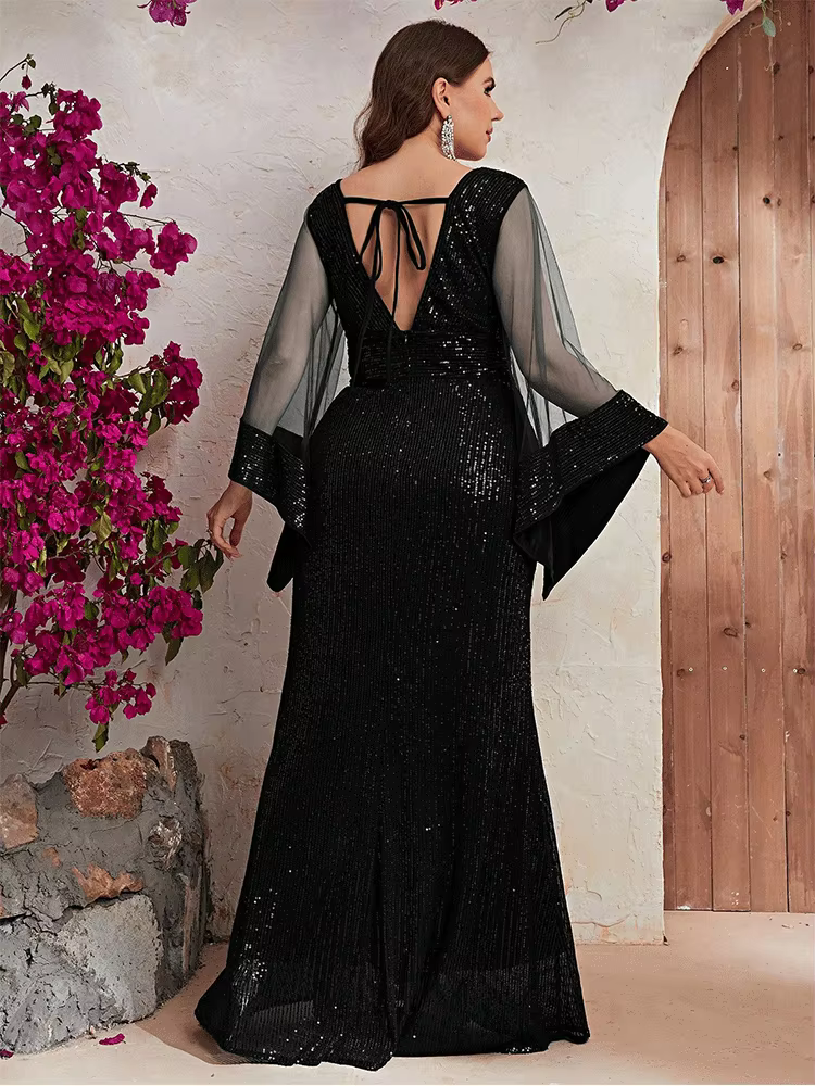 Robe de soirée grande taille en liquidation 4XL 5XL