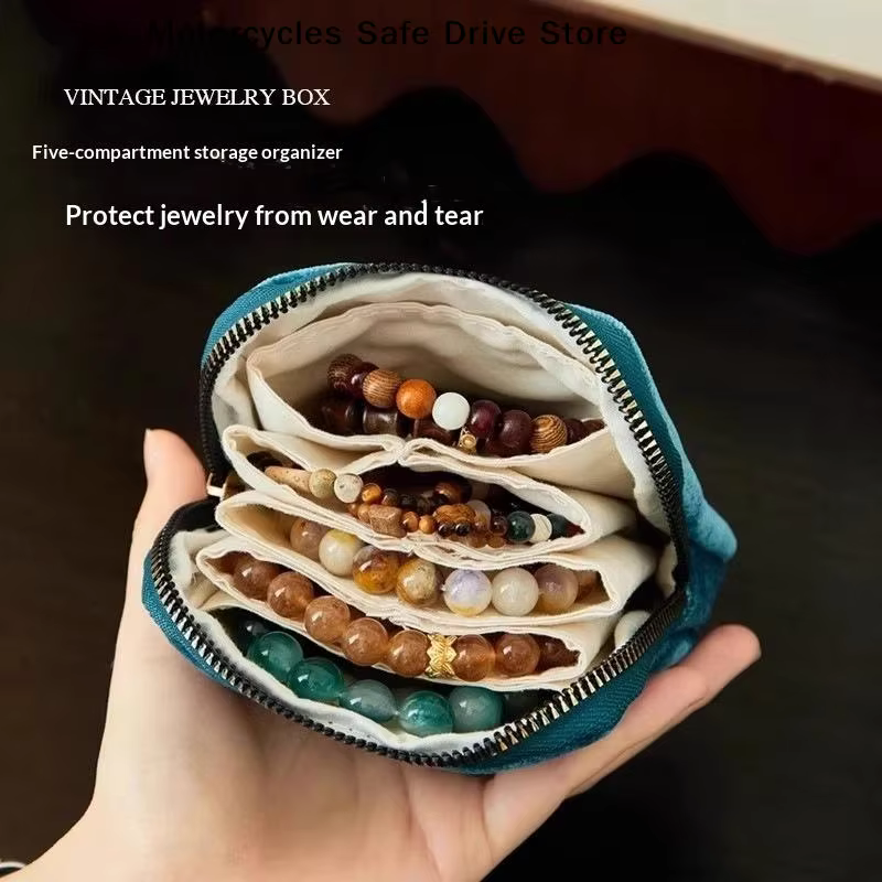 Sac de rangement pour bijoux à 5 couches