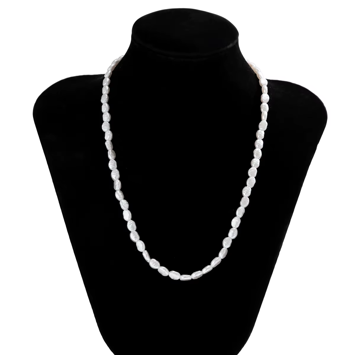 Salircon – collier ras du cou en Imitation de perles baroques simples