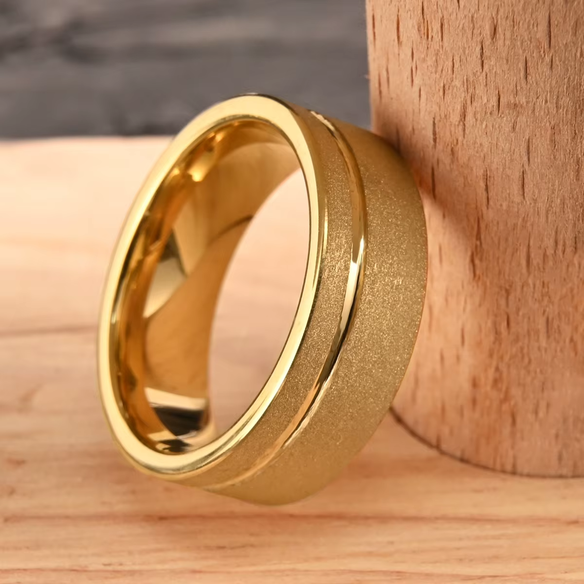 Anillos de mariage bagues de promesse de luxe pour homme joyas bague en tungstène bijoux plaqués or