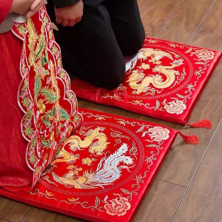 Coussin à genoux Dragon Phoenix
