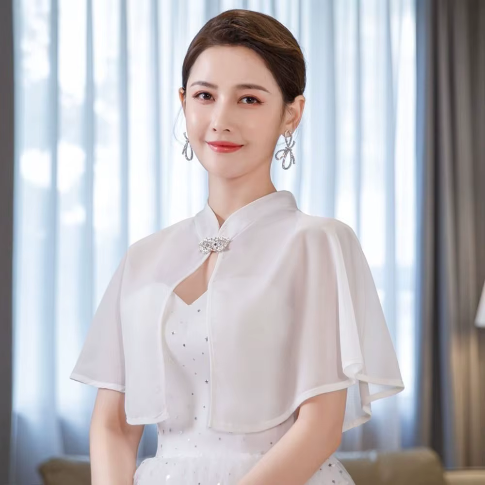 Robe de mariée en mousseline de soie