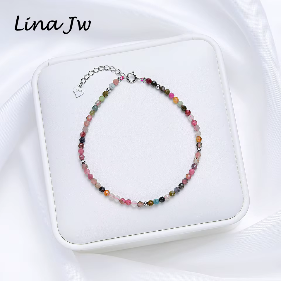 Bracelet de perles en pierre naturelle de 3MM