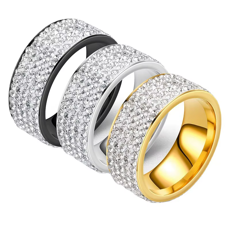 Bague de mariage de luxe en diamant pour femmes et hommes