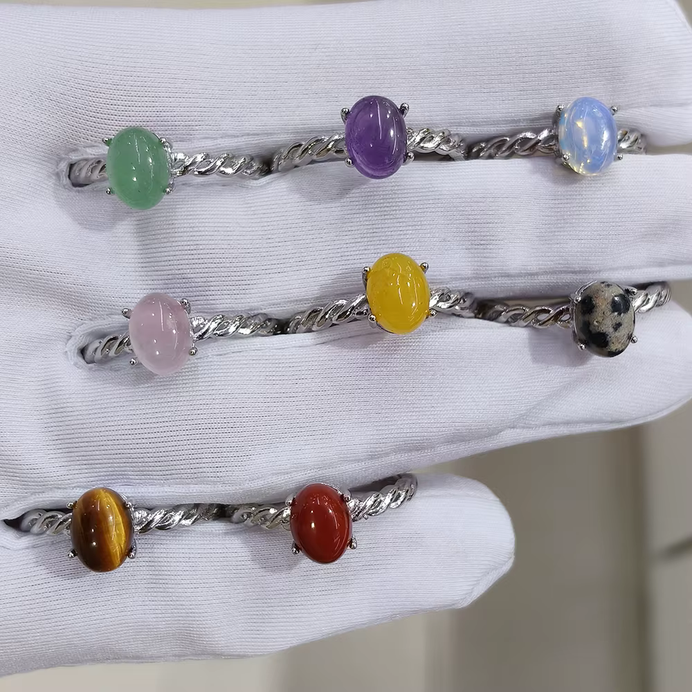 Bague en agate 100% naturelle