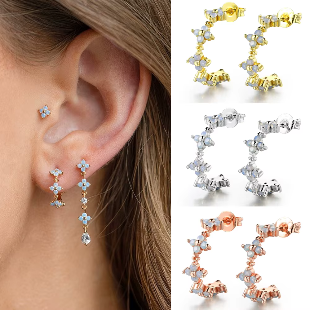 Boucles d'oreilles Everver en or pour femmes