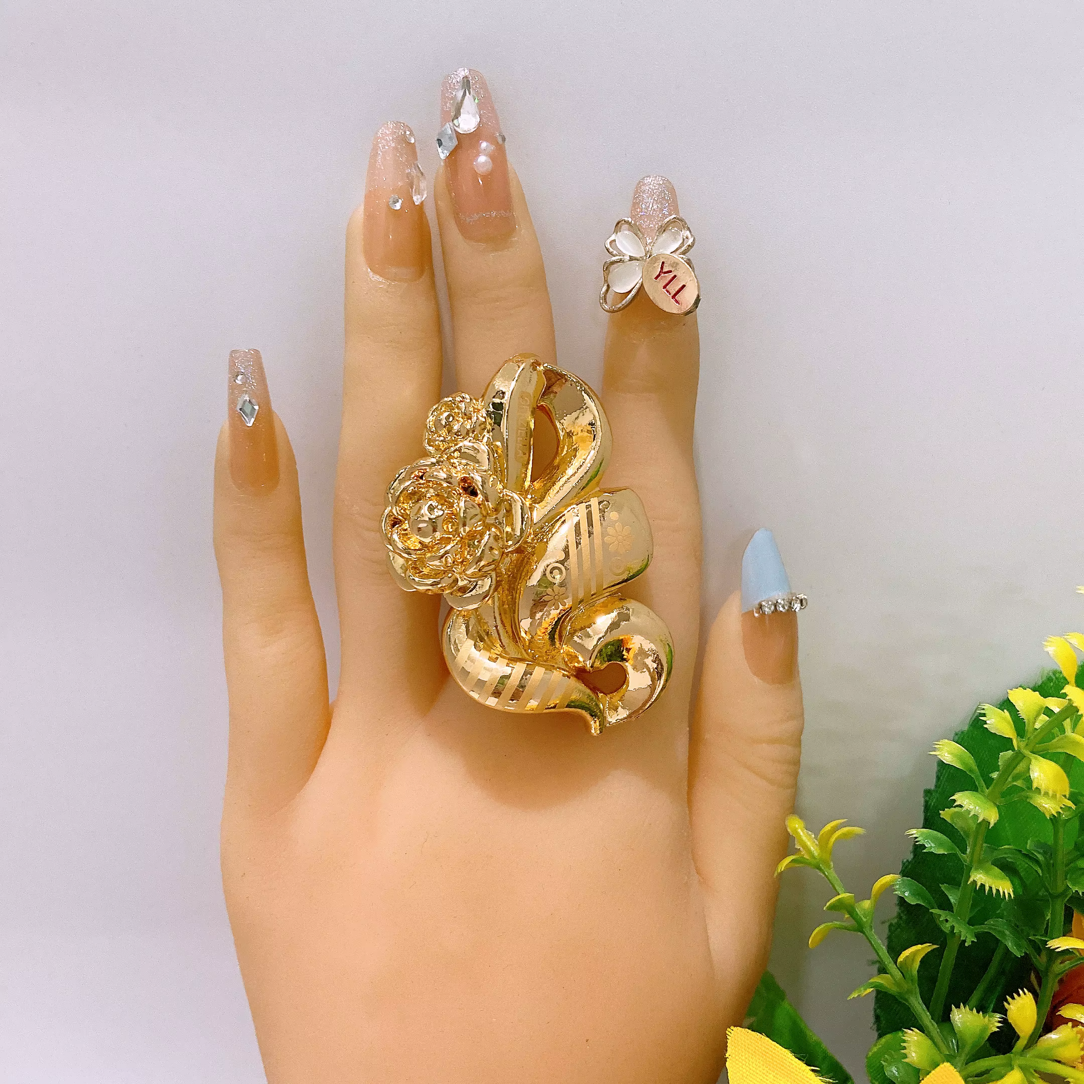 Bague plaquée or pour femmes