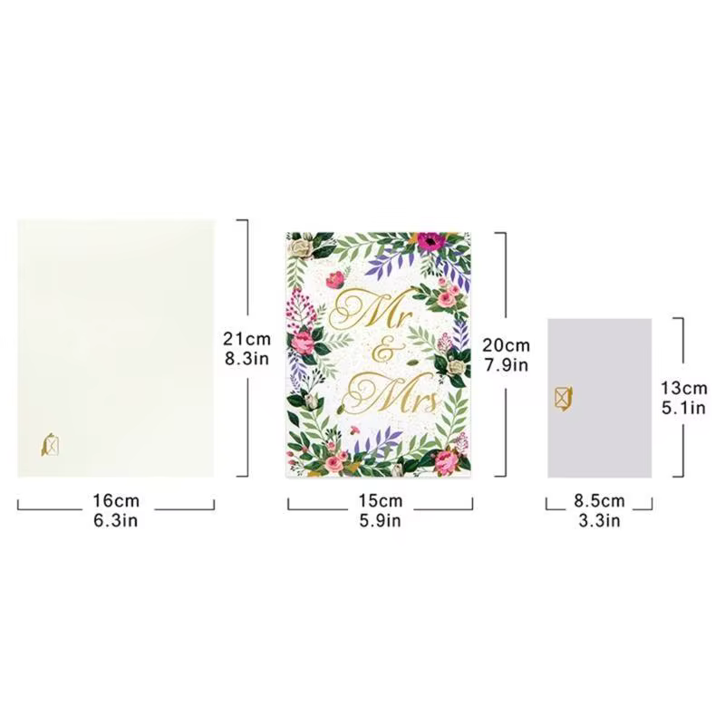 G6KF Popup papillon fleurs carte Saint-Valentin Bénédiction