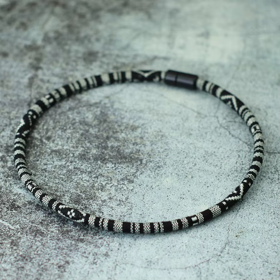 Collier en tissu bohème pour hommes, 20 pouces, Erkek Kolye, accessoires de loisirs de plage, bijoux de surf, collier en corde, cadeau pour lui, nouvelle collection