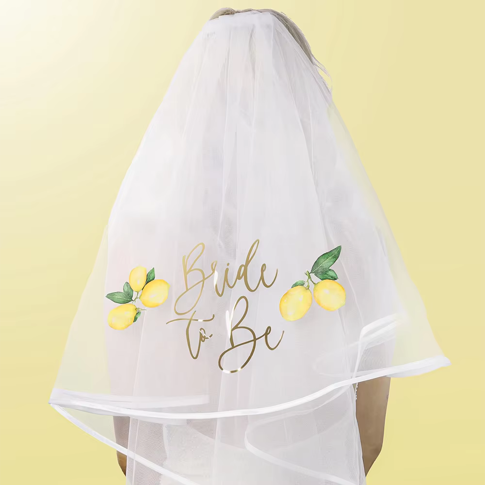 Voile de mariée au citron pour enterrement de vie de jeune fille