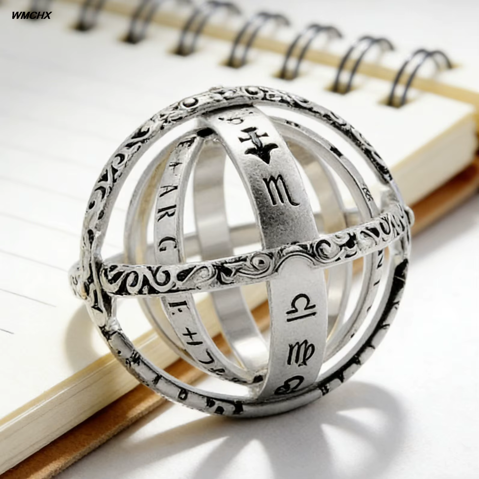 Bague astronomique métamorphique pour hommes et femmes, bague cosmique métamorphique inversée, collier de couple de style rétro, bijoux
