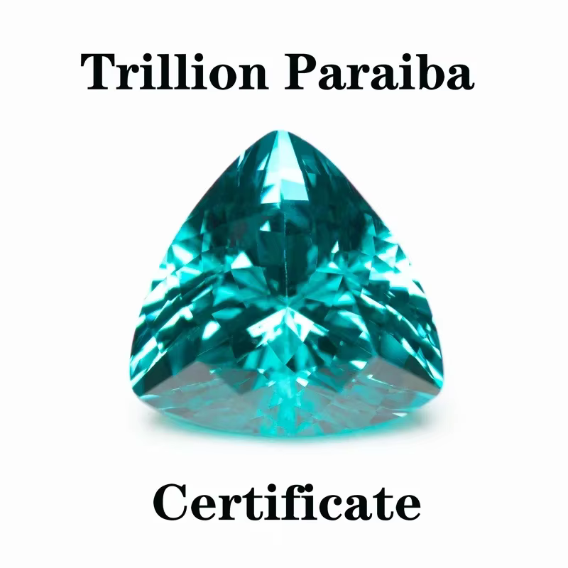 Saphir Paraiba cultivé en laboratoire