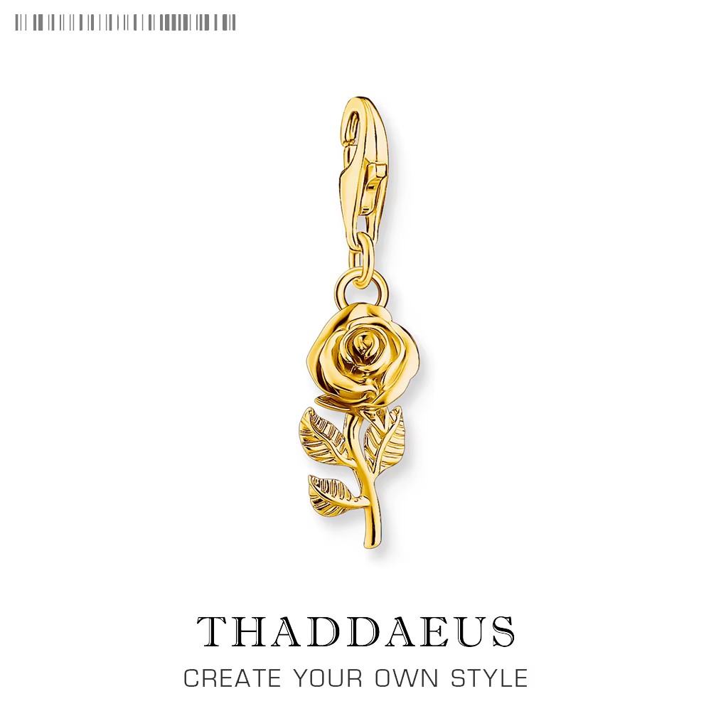 Pendentif à breloque plaqué or