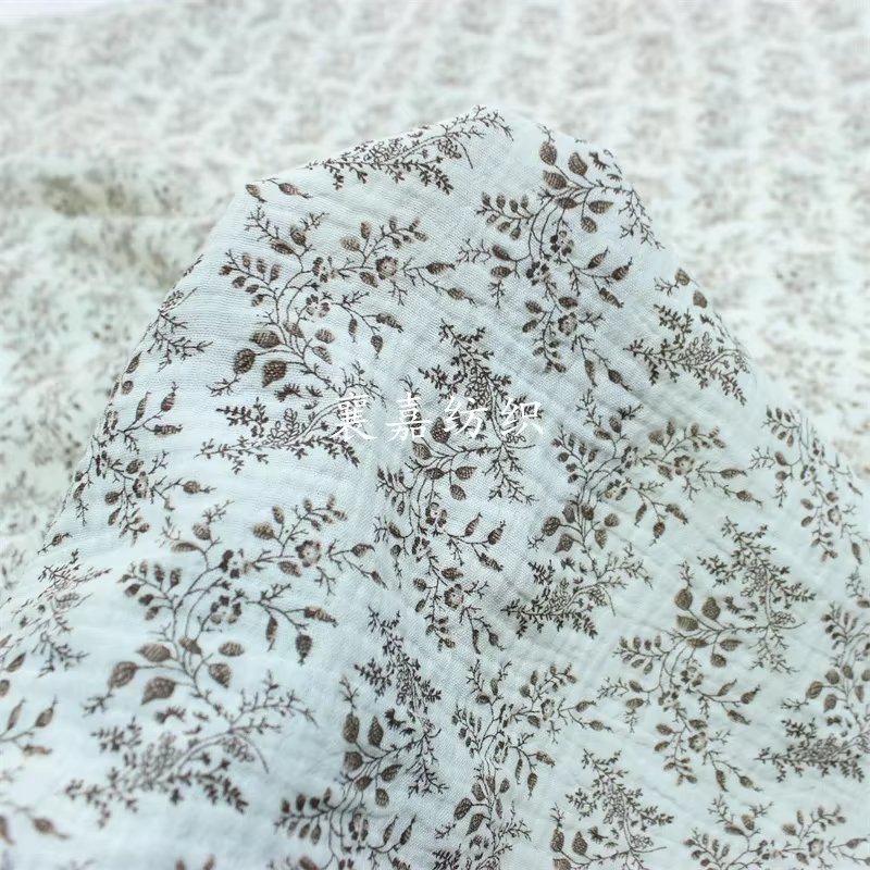 Tissu en gaze de coton double couche