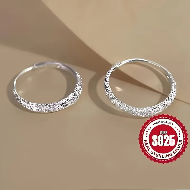 Boucles d'oreilles en argent pur pour femmes