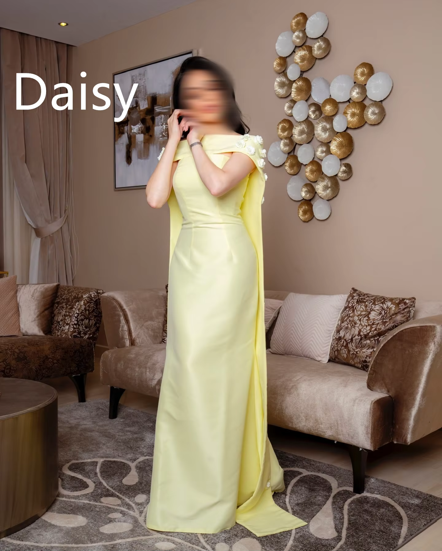 Robe de soirée fourreau longue pour fête de mariage