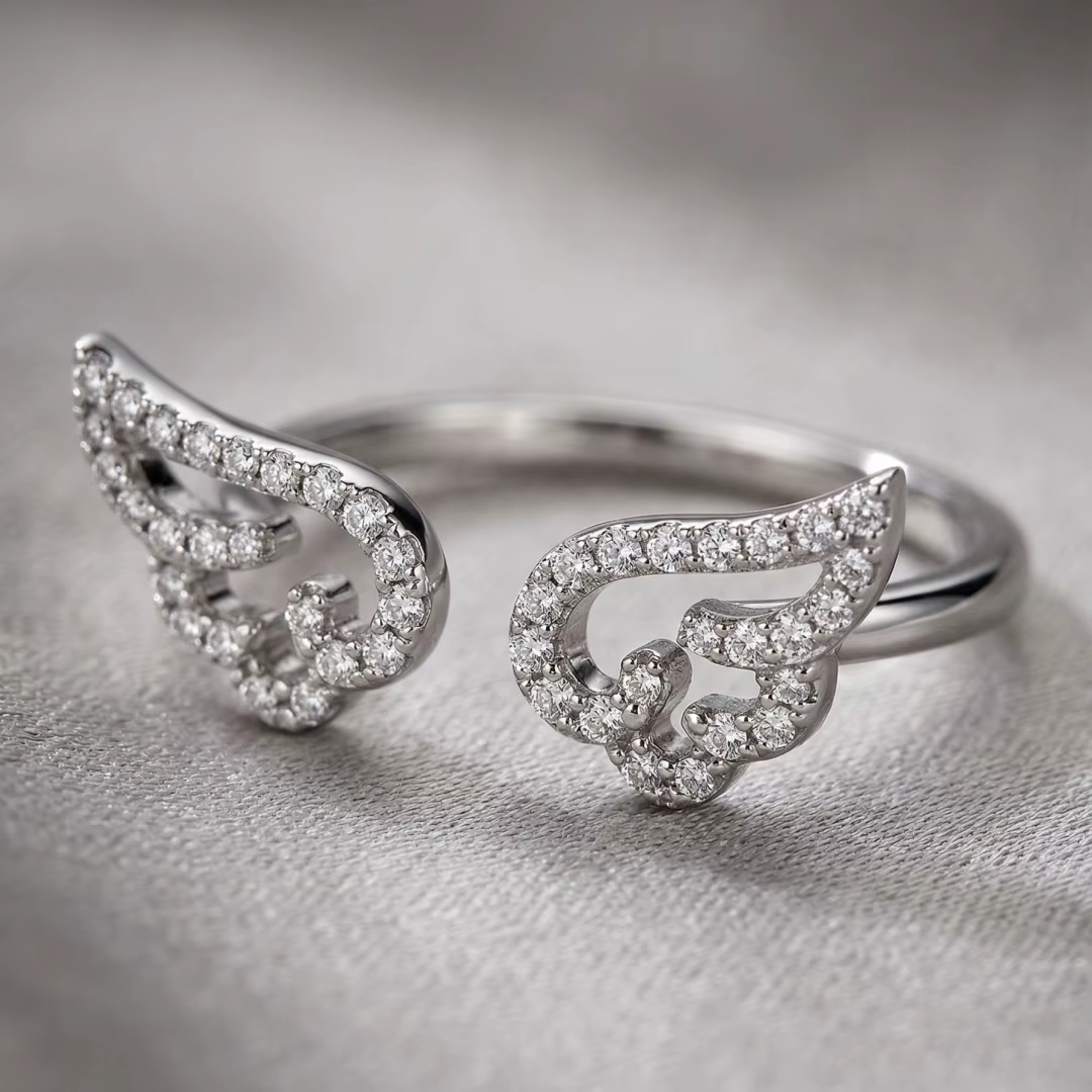 Bague Ailes d'Ange en Argent pour Femme