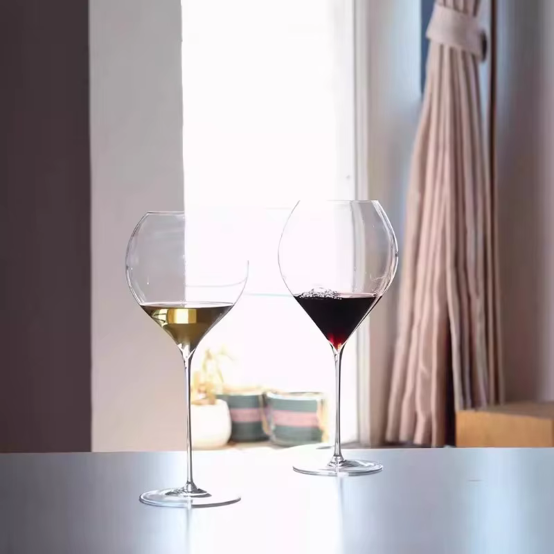 Verres à vin rouge transparents Ultra-fins de 550ml